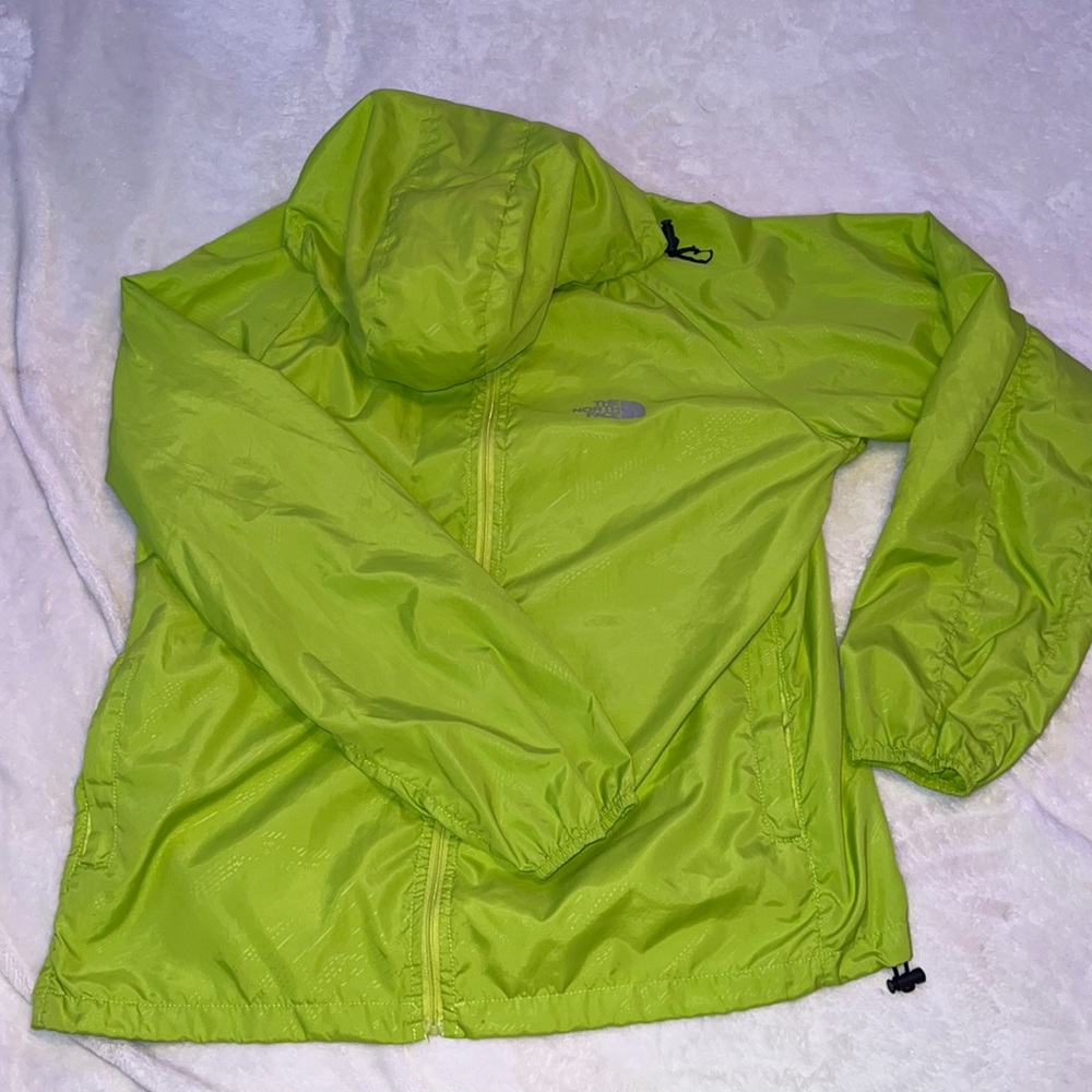 Green North Face Rainjacket